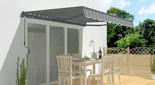 Markiza Tarasowa Classic 500X300 Grey/White - Focus Garden - Markizy - miniaturka - grafika 1