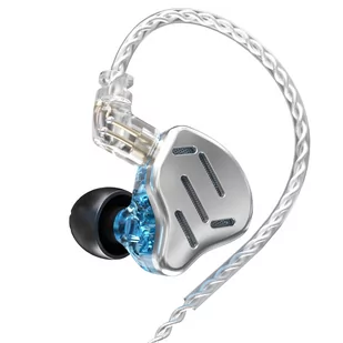 KZ ZAX In Ear Wired Earphones 1DD 7BA HiFi with Mic- Silver - Słuchawki - miniaturka - grafika 4