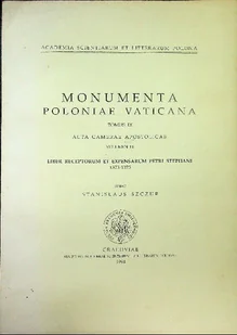 Monumenta Poloniae Vaticana Tomus IX - Religia i religioznawstwo - miniaturka - grafika 1