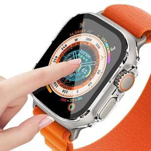 Obudowa ochronna z szkłem Alogy Protector Case 2w1 nakładka etui do Apple Watch Ultra 49mm Przezroczysta - Akcesoria do smartwatchy - miniaturka - grafika 4