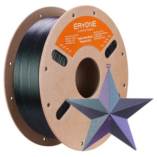 ERYONE Burnt Titanium Tri Color PLA Filament 1kg - Black 1292208EUDF - Filamenty i akcesoria do drukarek 3D - miniaturka - grafika 1