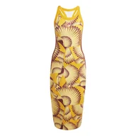 Sukienki - Damska Sukienka ADIDAS FARM DRESS JD6315 – Żółty - miniaturka - grafika 1
