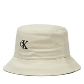 Czapki damskie - Kapelusz Calvin Klein Jeans Embroidered Monogram Bucket Hat LV04K5020G Biały - miniaturka - grafika 1