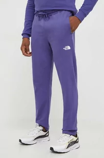 The North Face spodnie dresowe bawełniane kolor fioletowy gładkie - Spodnie męskie - miniaturka - grafika 1