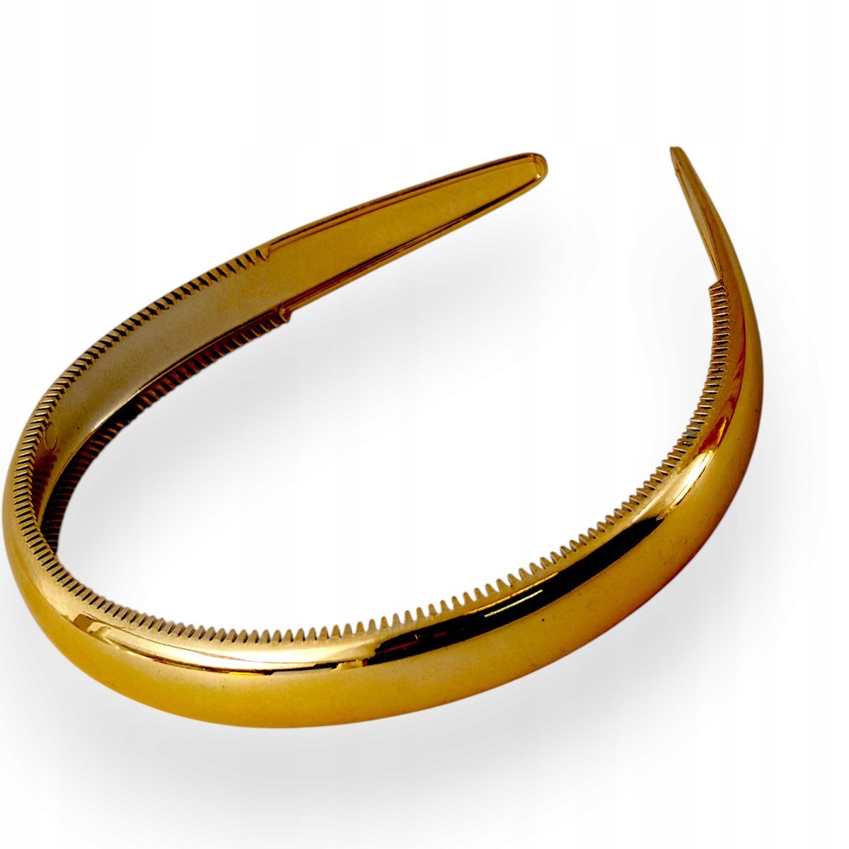 Opaska do włosów Francuska Mocna Elastyczna Złota