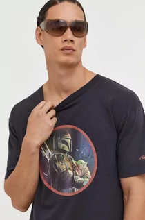 Koszulki męskie - DC t-shirt bawełniany x Star Wars kolor czarny z nadrukiem - grafika 1
