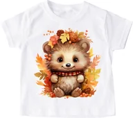 Koszulki dla dziewczynek - koszulka z jeżem dla dziecka jeż2 - miniaturka - grafika 1