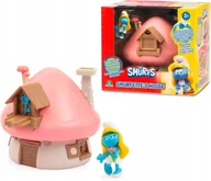 Figurki dla dzieci - Smerfy Domek Smerfetki z Akcesoriami i Figurką Różowy Licencjonowany - miniaturka - grafika 1