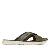 Klapki i japonki męskie - Klapki Bugatti 315A32861469 Zielony - miniaturka - grafika 1