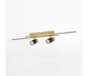 Lampy sufitowe - Zuma Line CL231041 - LED Oświetlenie punktowe LUMO 2xGU10/40W/230V + 2xLED/6W złote/czarne - miniaturka - grafika 1