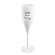 Kieliszki - Koziol Kieliszek do szampana Cheers z napisem Save Water Drink Champagne 3436525 - miniaturka - grafika 1