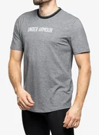 Koszulki i topy damskie - Koszulka treningowa Under Armour Recover - black full heather/white - miniaturka - grafika 1
