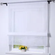 Zasłony - Zasłona sznurkowa Joyswahl ze wstążkami, biała 120 x 140 cm - miniaturka - grafika 1