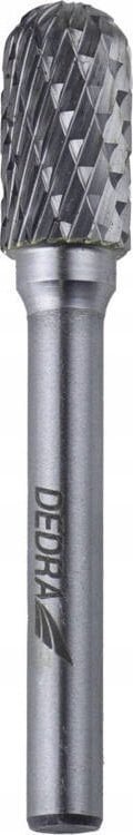 Dedra Frez trzpieniowy walcowy zaokrąglony C12x25mm, trzpień 6mm