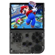 Konsole i gry retro - 2024 Version ANBERNIC RG35XX Gaming Handheld 64GB TF Card 3 5 Inch IPS Screen Linux System 7 Hours of Playtime - Transparen - miniaturka - grafika 1