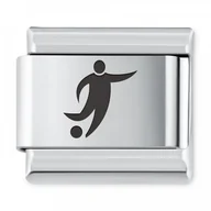 Charmsy - Murrano ITALIAN CHARMS Symbole Sportowe Piłka Nożna IH-210 - miniaturka - grafika 1