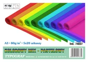 Scrapbooking - Papier kolorowy, A3, Pastel, 20 x 5 kolorów - miniaturka - grafika 1