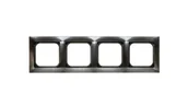 Klawisze i ramki - Ospel Ramka poczwórna Impresja ANTRACYT R-4Y/50 - miniaturka - grafika 1