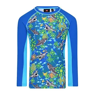 Lego koszulka męska Schwimm-langarmshirt Sonnenschutz Upf 50+ Lwalex 306 Koszulka Uniseks, 557 niebieski, 152 - Koszulki męskie - miniaturka - grafika 1