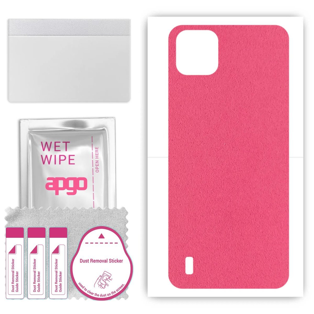 Folia naklejka skórka strukturalna na TYŁ Zamsz do Blackview A55 - Zamsz Różowy - apgo SKINS