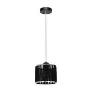 Lampy sufitowe - Lampa wisząca, Anina, 15x110 cm, czarny, transparentny, chrom - miniaturka - grafika 1
