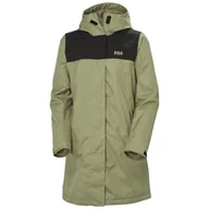 Płaszcze damskie - Helly Hansen Vancouver, płaszcz przeciwdeszczowy, damski, zielony - miniaturka - grafika 1