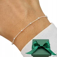 Bransoletki - Bransoletka srebrna damska kuleczki SREBRO na prezent dla Żony, Dziewczyny - miniaturka - grafika 1