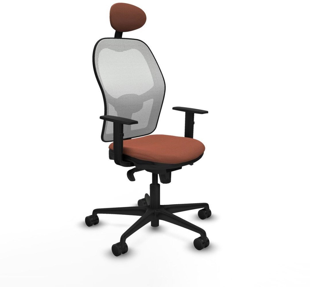 Krzesło Biurowe z Zagłówkiem Jorquera Piqueras y Crespo 1D036N1 Biały Brązowy