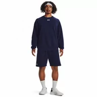 Spodnie sportowe męskie - Męskie spodenki dresowe Under Armour UA Rival Fleece Shorts - granatowe - UNDER ARMOUR - miniaturka - grafika 1