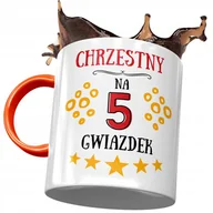 Kubki - Kubek Pomarańczowy Dla Chrzestnego Na Urodziny z Nadrukiem ze Zdjęciem + Opakowanie na prezent (wzór 04) - miniaturka - grafika 1