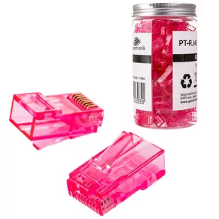 Wtyk RJ45 przelotowy kat6 UTP PT-RJ456UPK-1 100szt - Pozostałe akcesoria sieciowe - miniaturka - grafika 8
