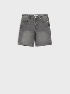 Spodnie i spodenki dla chłopców - Sinsay - Szorty jeansowe - szary - grafika 1