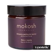 Peelingi i scruby do twarzy - Mokosh Mokosh Active Face Scrub Aktywny peeling do twarzy róża z jagodą 60 ml - miniaturka - grafika 1