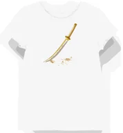 Koszulki i topy damskie - Koszulka damska biała z nadrukiem złotego miecza Gintama S - miniaturka - grafika 1