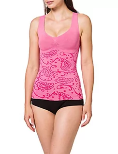 Koszulki i topy damskie - belly cloud Damski top modelujący figurę Paisley, Różowy (Hot Pink 522), L - grafika 1