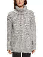 Swetry damskie - ESPRIT Sweter damski, 044/jasnoszary 5, XL - miniaturka - grafika 1