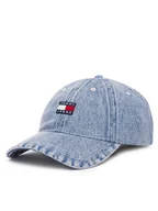 Czapki damskie - Tommy Jeans Czapka z daszkiem Heritage AW0AW17643 Fioletowy - miniaturka - grafika 1