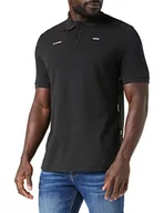 Koszulki męskie - G-STAR RAW Męska koszulka polo z logo, czarna (dk Black 5864-6484), XS - miniaturka - grafika 1