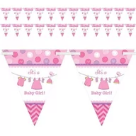 Baby shower i roczek - Amscan Baner dekoracyjny Baby Shower Dziewczynka 121490 - miniaturka - grafika 1