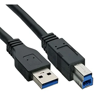 InLine Kabel USB Typ A męski Typ B męski czarny 0.5m 35305 - Kable USB - miniaturka - grafika 1