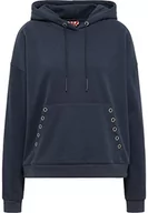 Bluzy damskie - MYMO ROCKS Damska bluza z kapturem ucy, ciemnoniebieska, M, granatowy, M - miniaturka - grafika 1