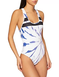 Koszulki i topy damskie - Hurley Damski top bikini W Bp Rib Spider Royale One Piece niebieski indygo XS CT2289 - grafika 1