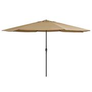 Parasole ogrodowe - vidaXL Parasol ogrodowy na metalowym słupku, 400 cm, kolor taupe vidaXL - miniaturka - grafika 1