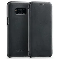 Etui i futerały do telefonów - moVear Futerał z klapką Galaxy S8 Etui SKÓRA Samsung SM-G950F S0GS8S0S0BKSBK - miniaturka - grafika 1