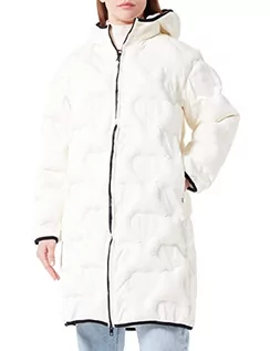 Kurtki damskie - Love Moschino Damska kurtka techniczna termiczna pikowana z sercami, kremowy, 72 - grafika 1