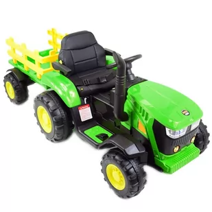 Mega Traktor Na Akumulator Z Przyczepą Zielony /hl3388 - Pojazdy elektryczne dla dzieci - miniaturka - grafika 3
