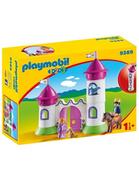 Klocki - Playmobil 1.2.3 - 9389 Castle gate with Royal couple 9389 - miniaturka - grafika 1