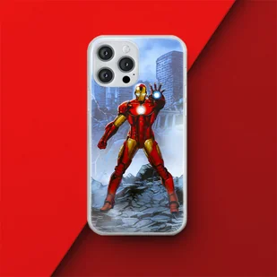 Etui Iron Man 006 Marvel Nadruk pełny Niebieski Producent: Samsung, Model: A51 - Etui i futerały do telefonów - miniaturka - grafika 1