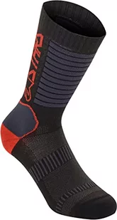 Alpinestars Unisex's Paragon Lite skarpety 19 odzież, czarny/jasnoczerwony, M 1702620-1303-M - Skarpetki męskie - miniaturka - grafika 1