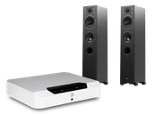 Zestawy stereo - Bluesound POWERNODE EDGE (biały) + Diva 5 (czarny) - miniaturka - grafika 1